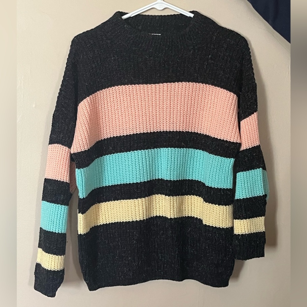 Vintage Pastel 1980s Oversized Cosby Sweater